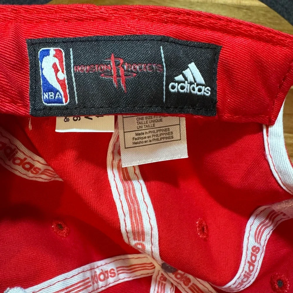 Adidas Houston Rockets NBA‎ Dad Hat Red Adjustable Strapback Baseball Cap OSFA